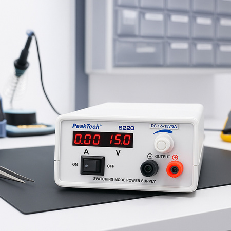 Mini zasilacz laboratoryjny PeakTech 6220