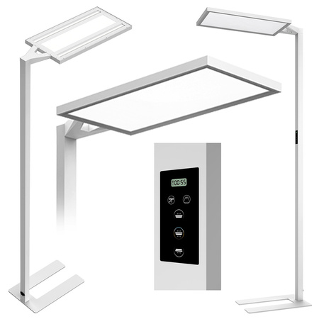 Lampa stojąca biurowa LED GLOW D24 13000 lm Biała