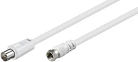 Antennenanschluss wt TV - wt F Goobay Weiß 25m