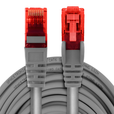 Kabel RJ45 CAT 6 U/UTP AWG24 šedý 10 m