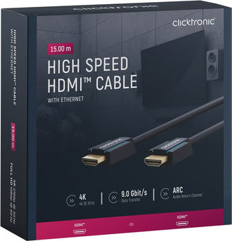 CLICKTRONIC HDMI 1.4 Full HD Cable 15m