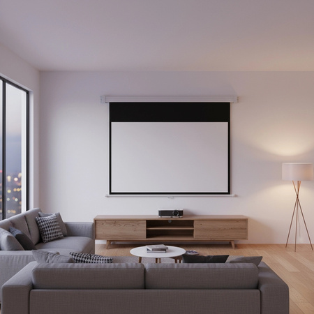 Ekran projekcyjny zwijany ręcznie 120" 16:9 biały