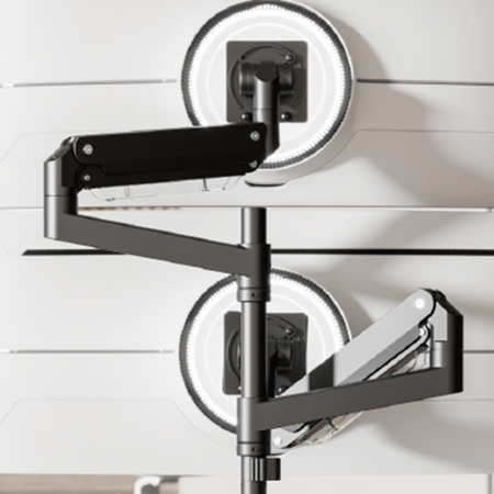 Uchwyt na dwa monitory Spacetronik SPAH222