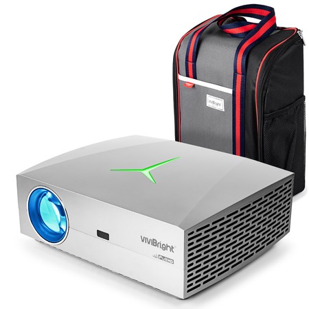 Vivibright F40 1080p LED projector with carrying case