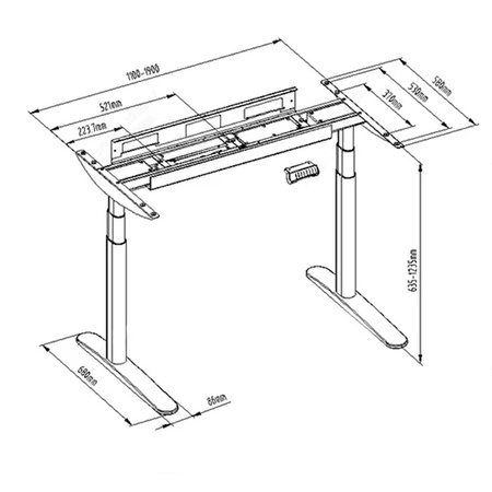Elektrický stolový stojan Spacetronik SPE-228W