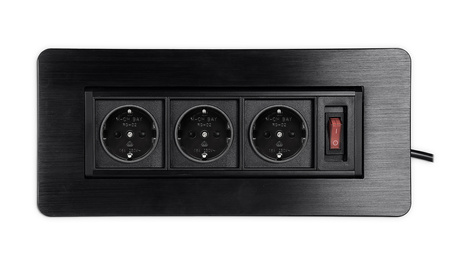 Spacetronik SPS-O33B V2 countertop swivel socket