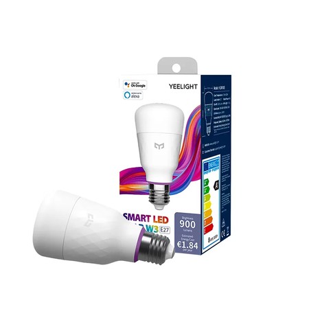 LED žárovka E27 8W RGB Yeelight Smart W3 barevná