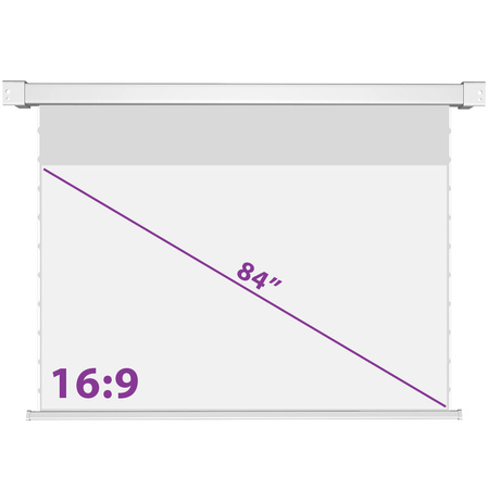 Elektryczny Ekran Projekcyjny SST Ścienny 84"