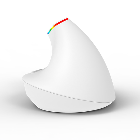 Bezdrátová vertikální myš Delux M618C RGB bílá