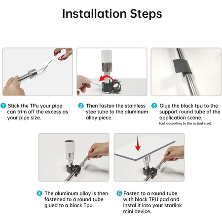 Aluminiowy Uchwyt montażowy SSA03 do Starlink Mini