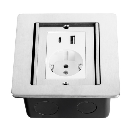 Gniazdo podłogowe otwierane Spacetronik SPS-W13S_V1