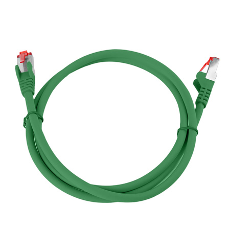 Kabel RJ45 CAT 6 S/FTP AWG27 LSZH grün 1m