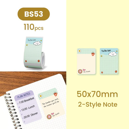 Niimbot B-series labels 50x70 mm 110 pcs. to-do