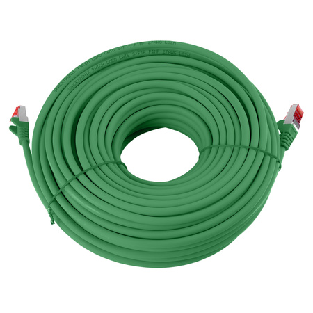 RJ45 CAT 6 S/FTP AWG27 LSZH zelený kábel 25m