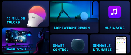 Żarówka LED E27 8W RGB Yeelight Smart W4 Lite