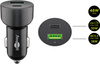 USB USB-C PD QC 48W nabíječka do auta Goobay