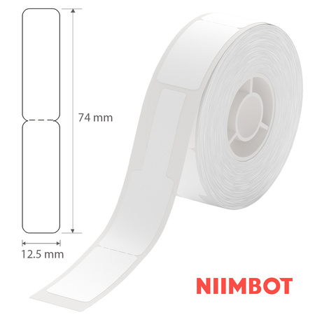 Etykiety seria D Niimbot 12.5x74mm 60szt White