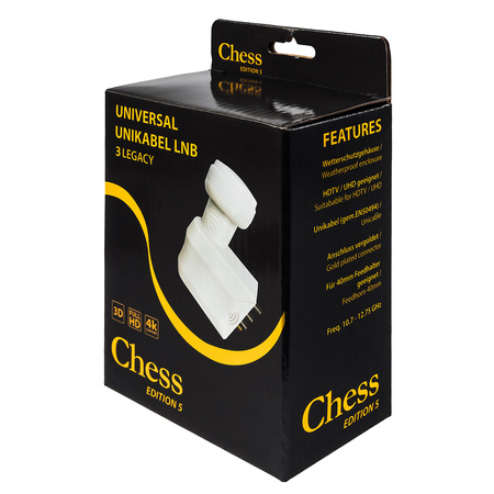 LNB Unicable Quad CHESS 5 Edition + TRIPLE Legacy