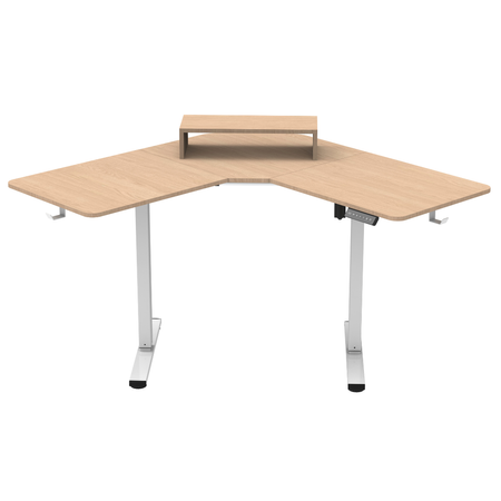 Biurko narożne regulowane SPEL112WL Spacetronik 120x50 cm jasnedrewno