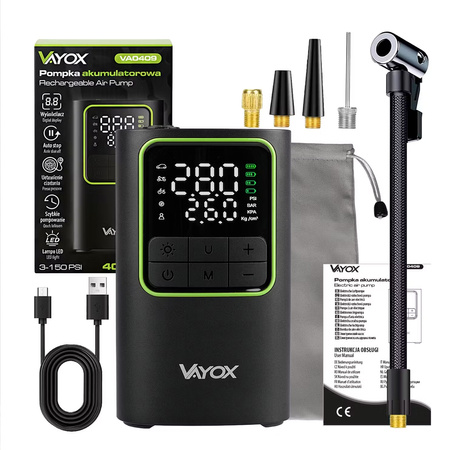 Pompka akumulatorowa 4000mAh cyl 19mm VAYOX VA0409