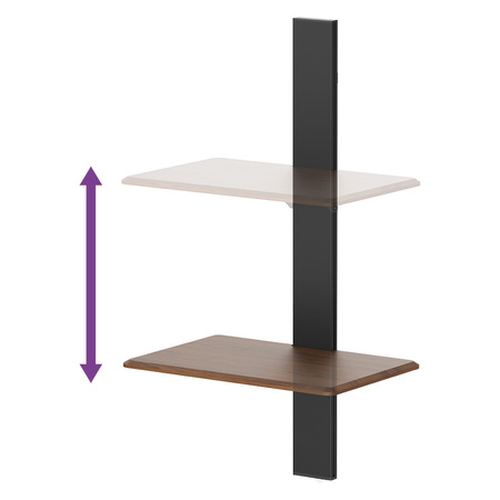 Wall shelf for flowerpot SPGC21BB Black