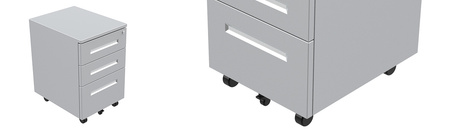 Spacetronik SPC-130G pedestal under-desk cabinet