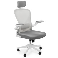 ARON White swivel office chair