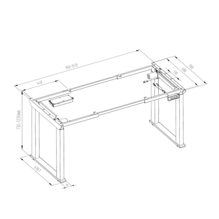 Elektrický stolový stojan Spacetronik SPE-420B