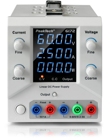 PeakTech 6172 USB 60V 2.5A laboratory power supply