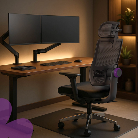 Mobile Electric Desk with Shelf Drawers