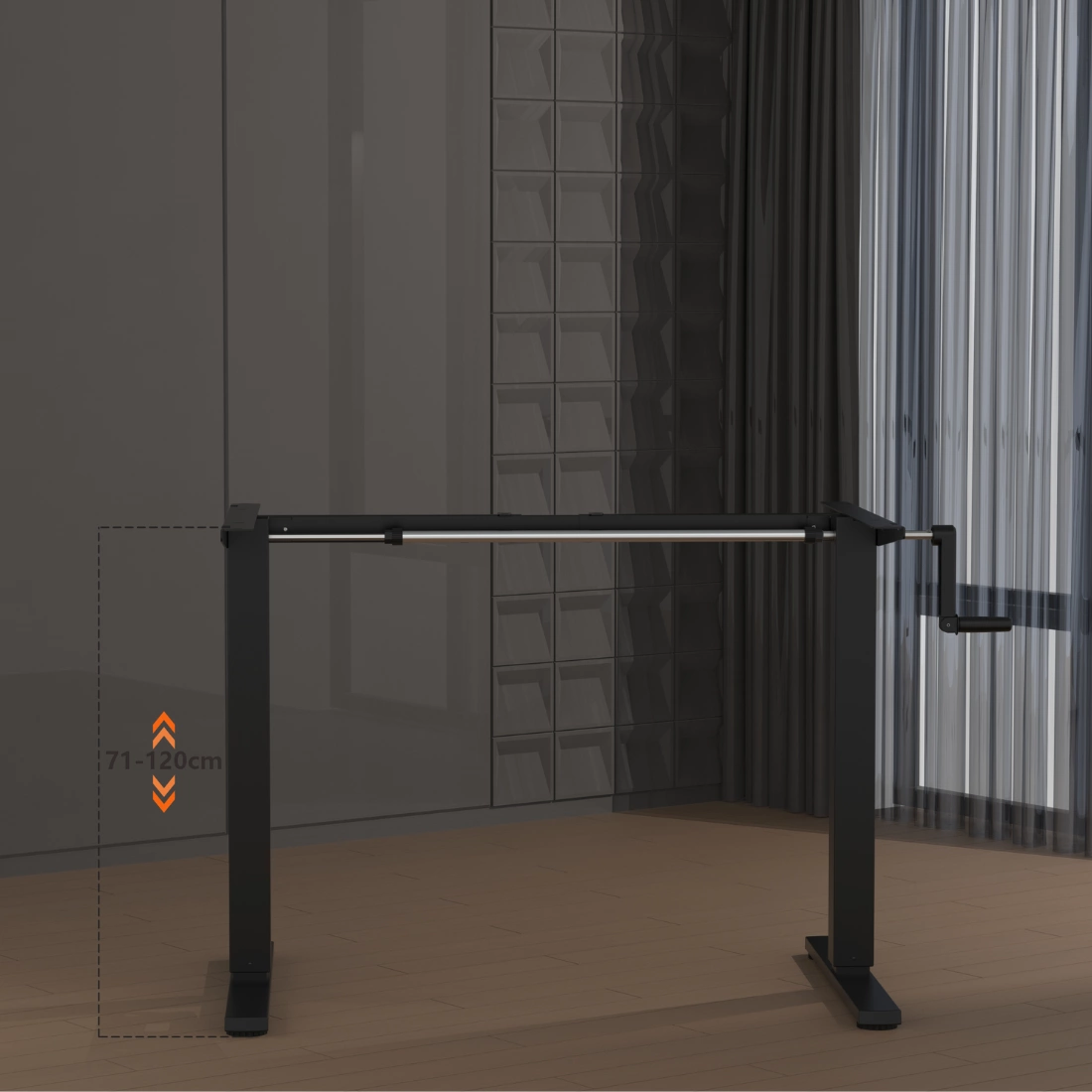 Manualna regulacja wysokości biurka