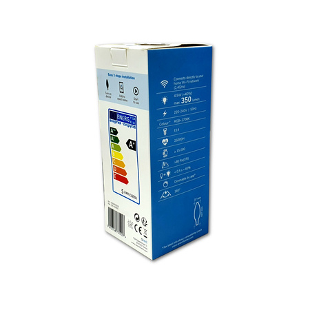 Qnect QN-WB03 E14 RGB WiFi smart žiarovka