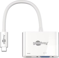 Adaptér USB-C na VGA + USB-C PowerDelivery Goobay