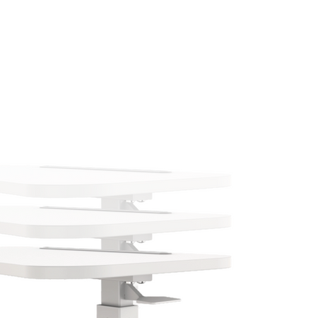 Buddy manual height-adjustable table black, wood