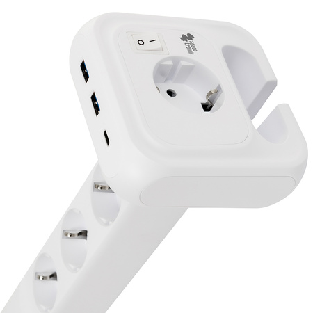 Listwa zasilająca 4xAC 2xUSB 1xUSB-C SPS-PS02W