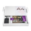 Under-Desk Storage Drawer with Shelf Large White