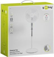 16" stojanový ventilátor Goobay 45W BÍLÝ s dálkovým ovládáním