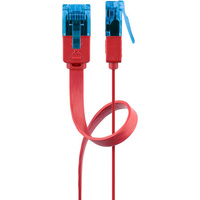 Kabel LAN Patchcord CAT 6A UTP PŁASKI blue 0,5m