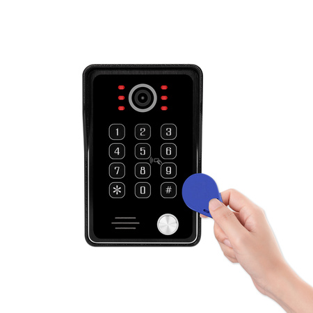 Dverová stanica s kamerou RFID čierna SPD-DST03B