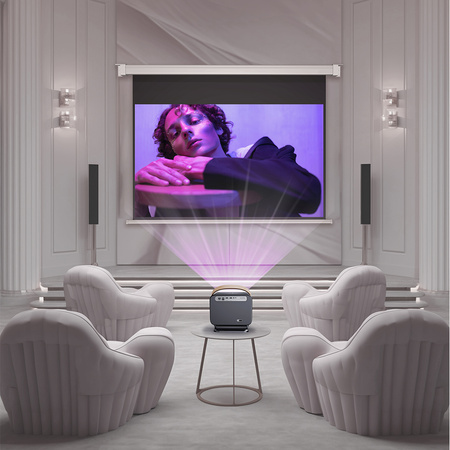 Electric Wall Projection Screen 100in