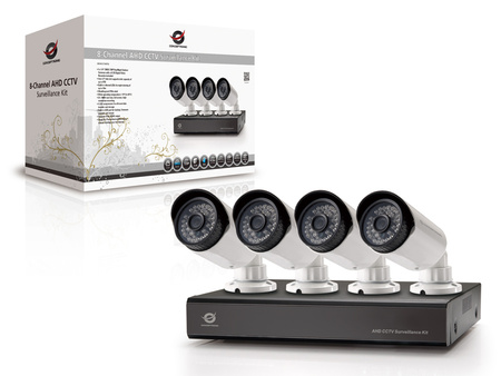CCTV KIT AHD 8CH DVR 4x 720P kamery
