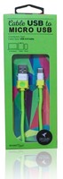 USB - microUSB 2.0 ORIGAMI cable 1m Green