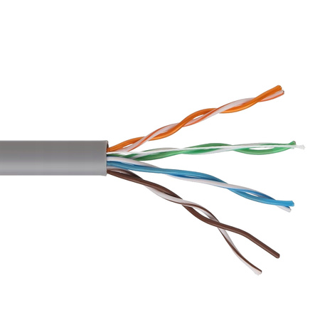 Skręka DIGITSAT UTP Cat.6 CU PVC 100m wewn. SZARA