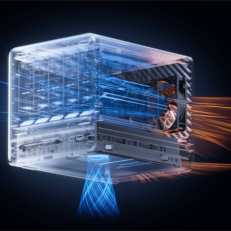 Minisforum NAS N5 Ryzen 7 255, 0+128