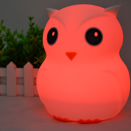 Duża Sowa Lampka Nocna RGB USB-C Pilot SP-LN01XL