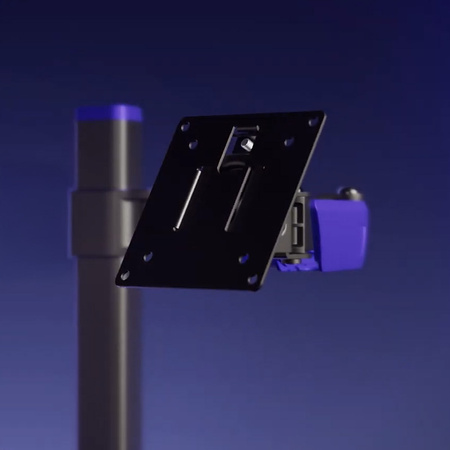 Ametystowy uchwyt RGB monitor Spacetronik SPAA120L