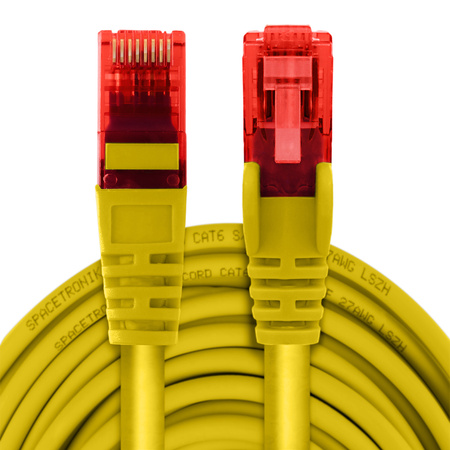 Kabel RJ45 CAT 6 U/UTP AWG24 žlutý 20 m