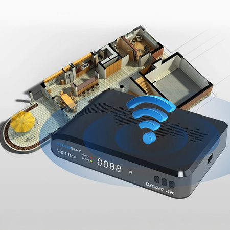 Tuner GTMedia Freesat V8 ULTRA 4K COMBO FUNCAM