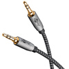 Kabel audio Jack 3.5mm x2 Goobay Plus TEXTIL 1m