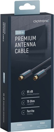 CLICKTRONIC TV connection IEC antenna cable 2m